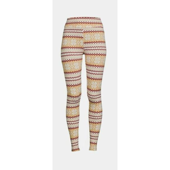 Time and True High Rise Fitted Leggings Size L (12-14) NWT Fairisle - Picture 5 of 5